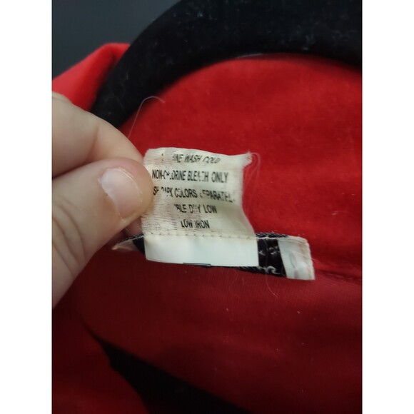 Vintage Anthony Richards Women's 3X Red Velour Pullover Sweatshirt & Pants Set - Picture 6 of 12